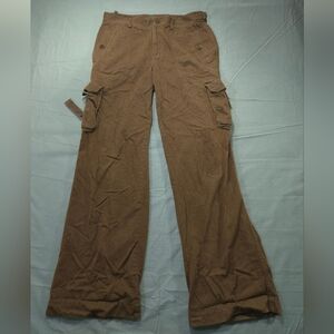 Vintage Ralph Lauren Pants Womens 10 Brown Cargo Soft Adjustable Waist Utility